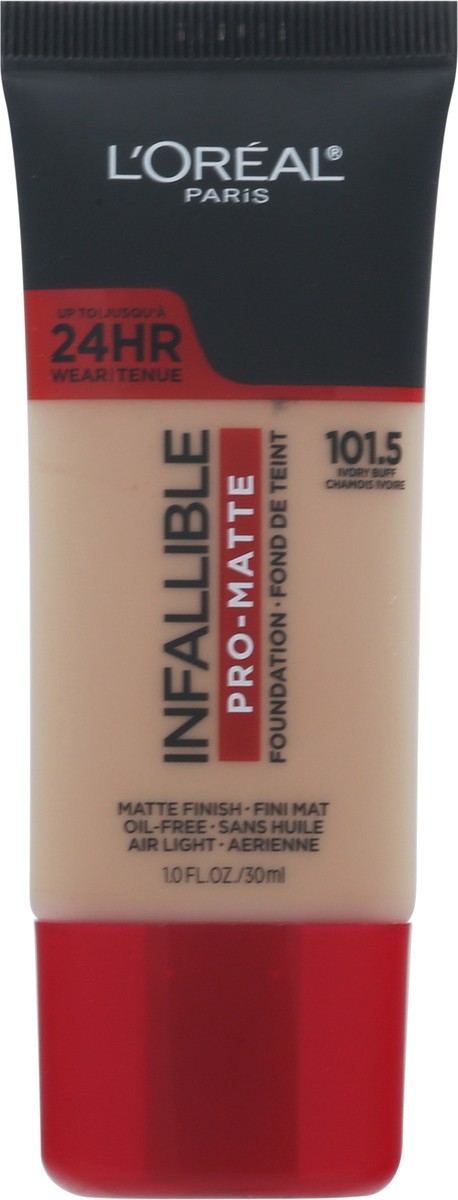 slide 10 of 12, L'Oréal Infallible Ivory Buff 101.5 Pro-Matte Foundation 1.0 fl oz, 1 fl oz