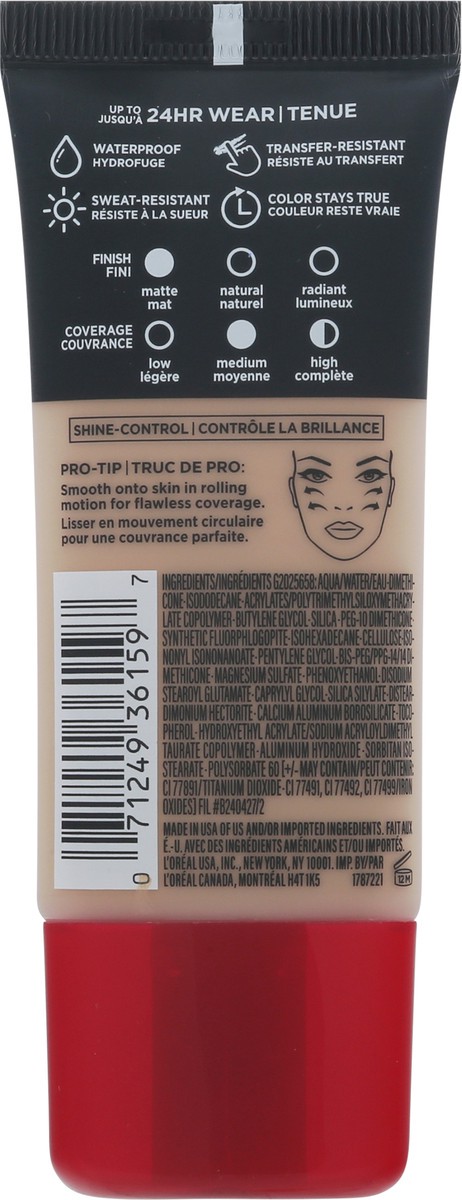 slide 7 of 12, L'Oréal Infallible Ivory Buff 101.5 Pro-Matte Foundation 1.0 fl oz, 1 fl oz