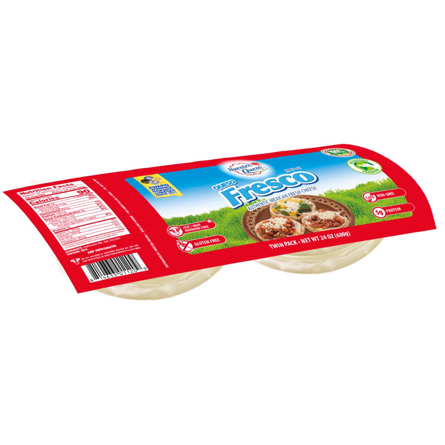 slide 1 of 1, Nuestro Cocina Queso Fresco Twin Pack - 24 oz, 24 oz