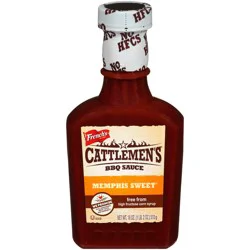 Cattlemen's Memphis Sweet BBQ Sauce, 18 oz