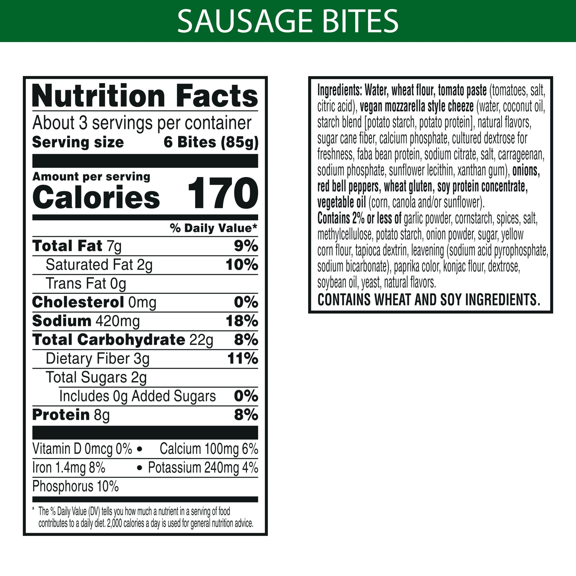 slide 3 of 4, MorningStar Farms Veggitizers Pizza Bites, Plant Based Protein Vegan Meat, Meatless Sausage, 9.5 oz