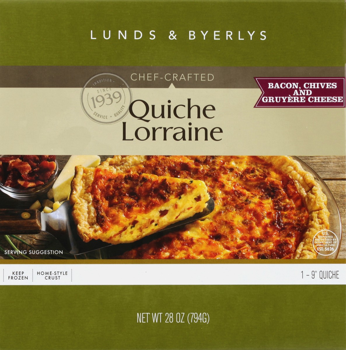 slide 4 of 4, Lunds & Byerlys Quiche 28 oz, 28 oz