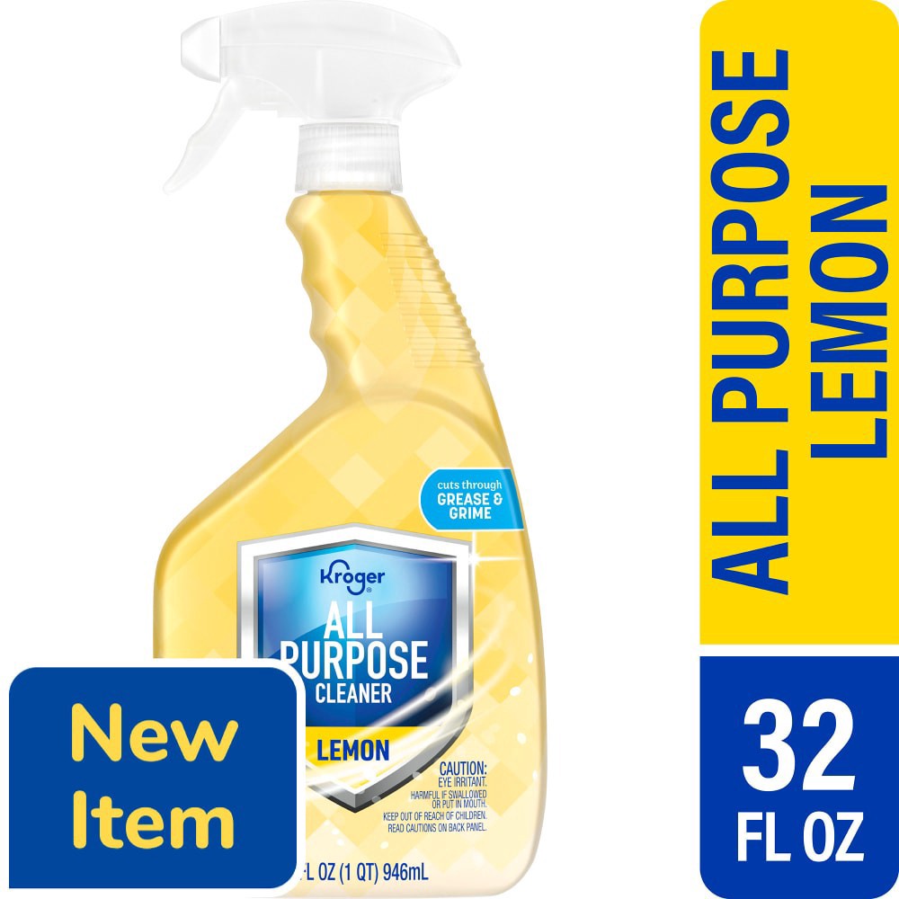 slide 1 of 1, Kroger® Lemon All Purpose Cleaner, 32 fl oz