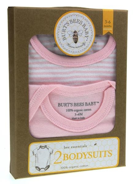 slide 1 of 1, Burt's Bees Baby Bodysuit Blossom 3-6M, 2 ct