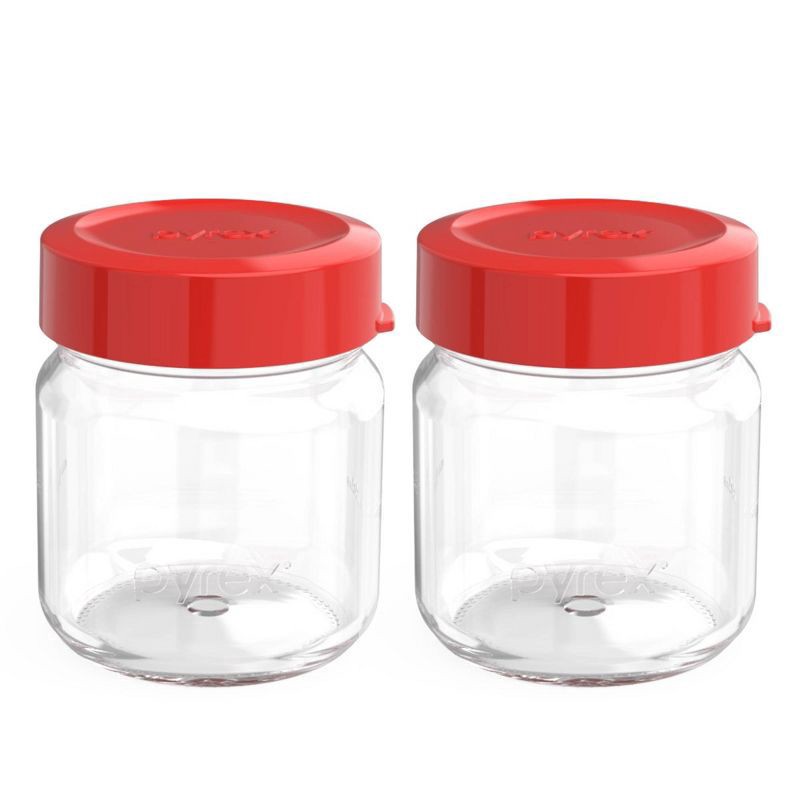 slide 1 of 6, Pyrex Beyond Jars 4pc 16oz Snack Value Pack, 4 ct; 16 oz