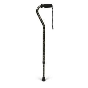 slide 1 of 1, Medline Industries Medline Offset Handle Fashion Cane, Metallic Circles, 1 ct