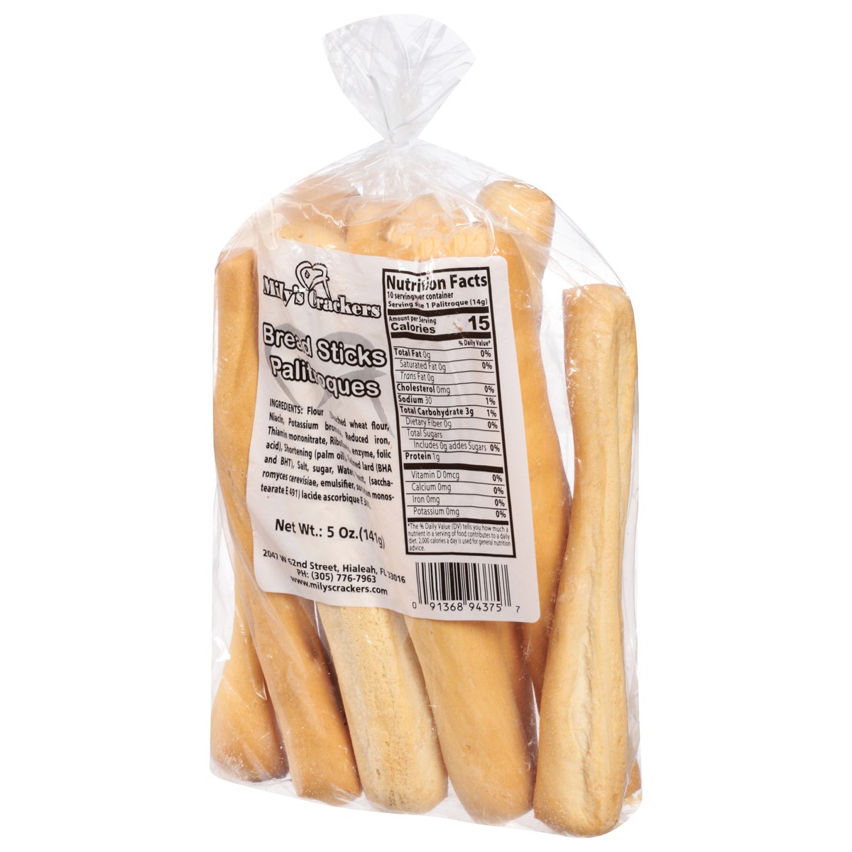 slide 5 of 9, Mily's Crackers Bread Sticks Bread Sticks 5 oz, 5 oz