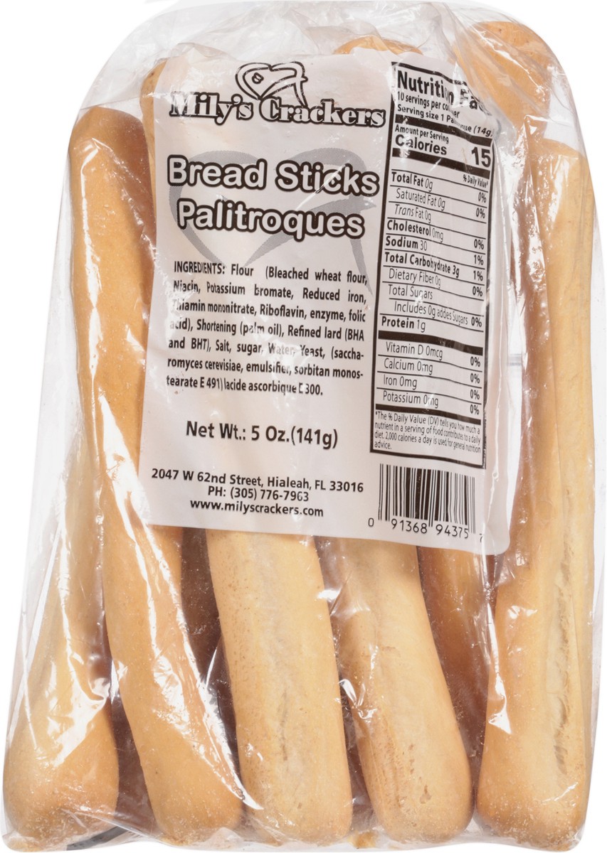 slide 6 of 9, Mily's Crackers Bread Sticks Bread Sticks 5 oz, 5 oz