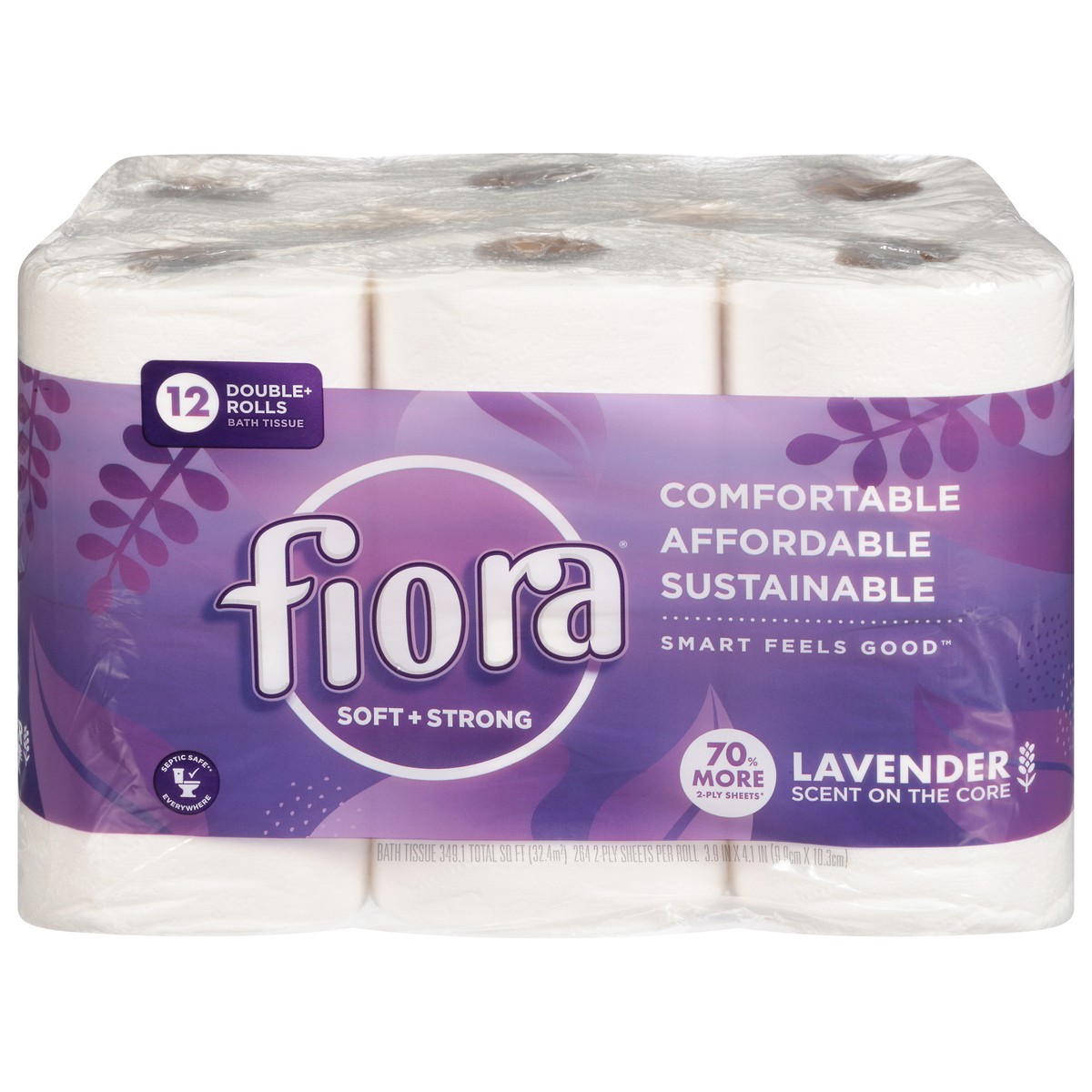 slide 1 of 12, Fiora Lavender Tissue, 12 ct