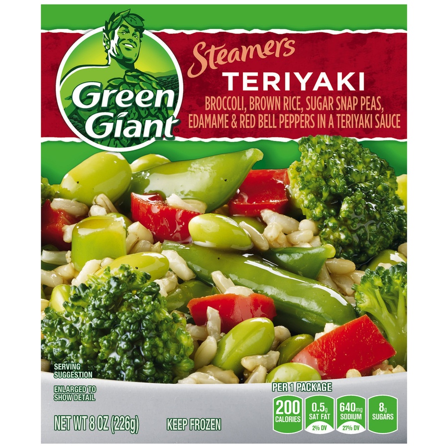 slide 1 of 1, Green Giant Steamer Frozen Vegetable Teriyaki Rice, 8 oz