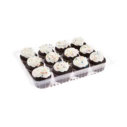 Raley's Iced Chocolate Cupcakes - 12 ct