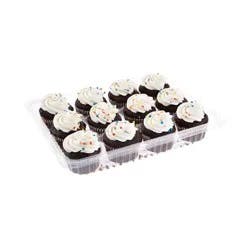 Raley's Iced Chocolate Cupcakes - 12 ct