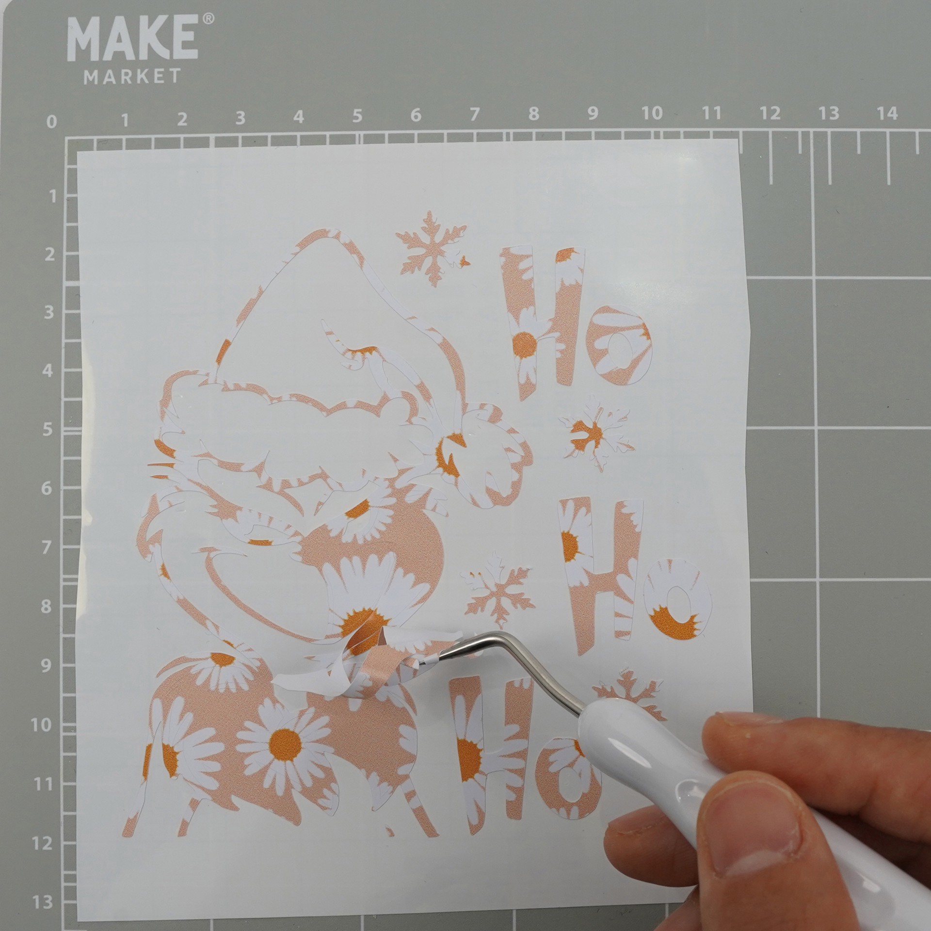 slide 5 of 5, Daisy Pattern Permanent Vinyl By Make Market, 12 in x 48 in