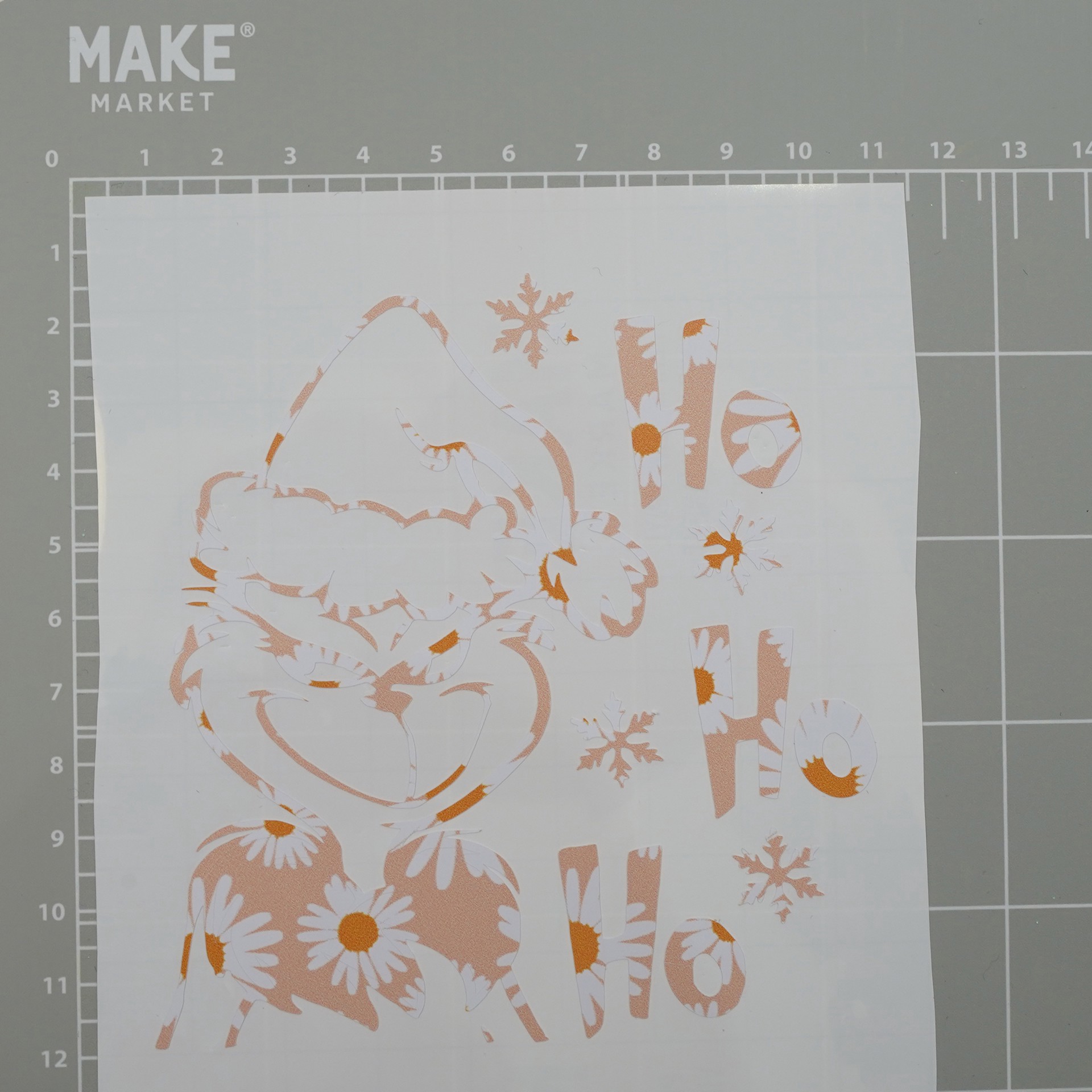 slide 4 of 5, Daisy Pattern Permanent Vinyl By Make Market, 12 in x 48 in