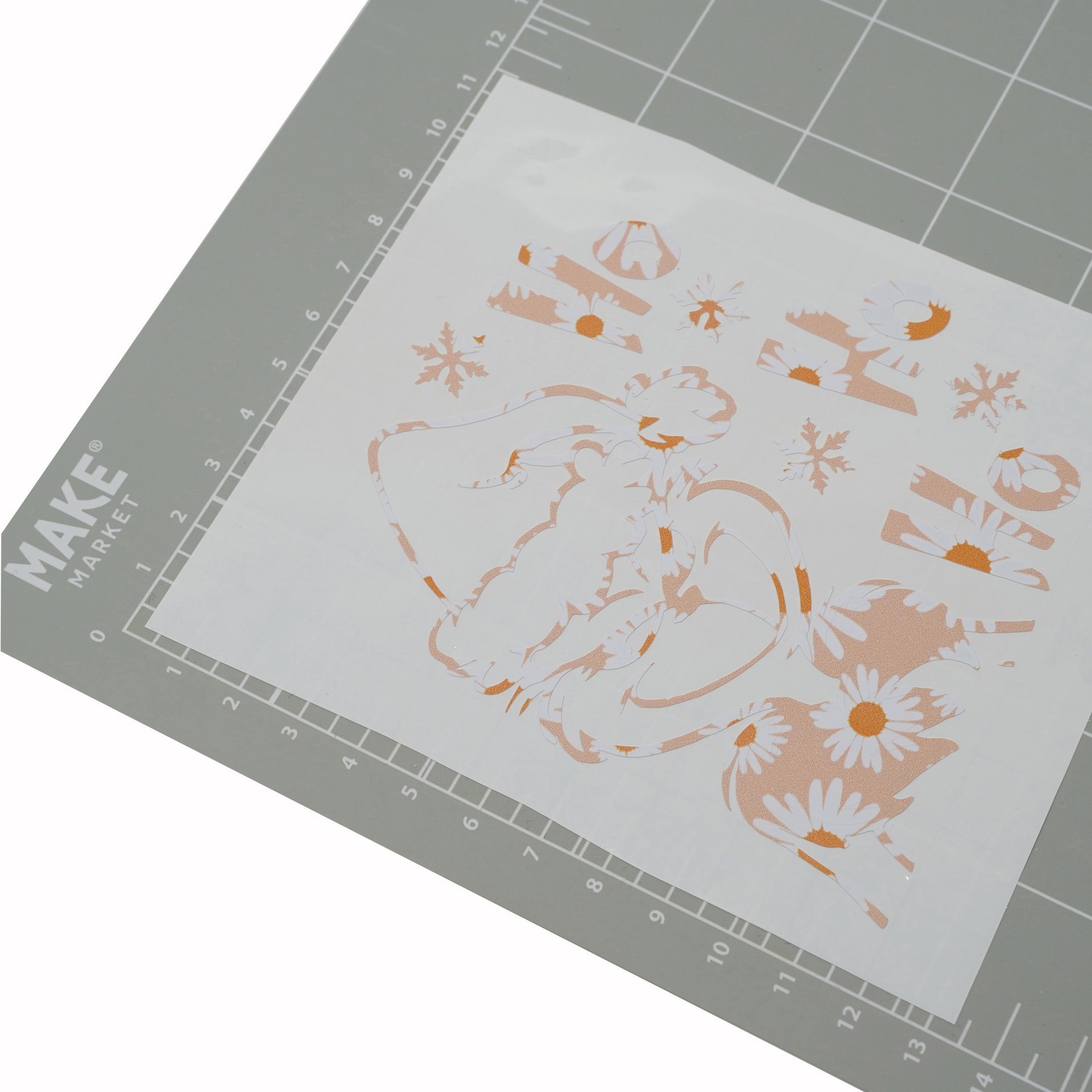 slide 3 of 5, Daisy Pattern Permanent Vinyl By Make Market, 12 in x 48 in