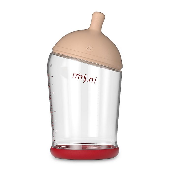 slide 1 of 3, mimijumi Wide-Neck Bottle - Natural, 8 oz