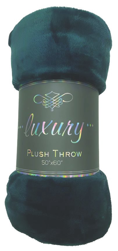 slide 1 of 1, Luxury Plush Throw Blanket, 50 in x 60 in