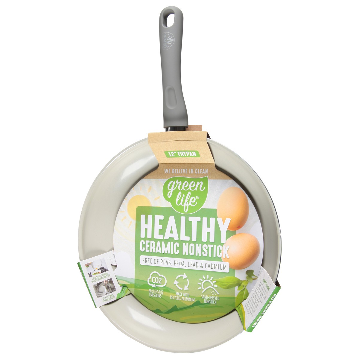 slide 3 of 4, GreenLife 12 Inch Healthy Ceramic Nonstick Frypan 1 ea, 1 ct