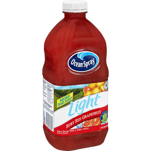 slide 2 of 8, Ocean Spray Light Ruby Red Grapefruit Juice, 64 fl oz