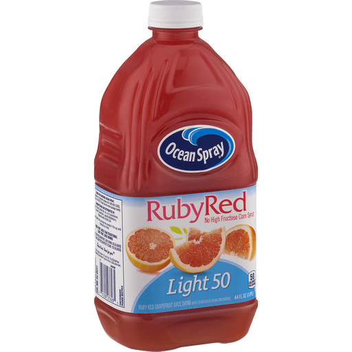 slide 4 of 8, Ocean Spray Light Ruby Red Grapefruit Juice, 64 fl oz
