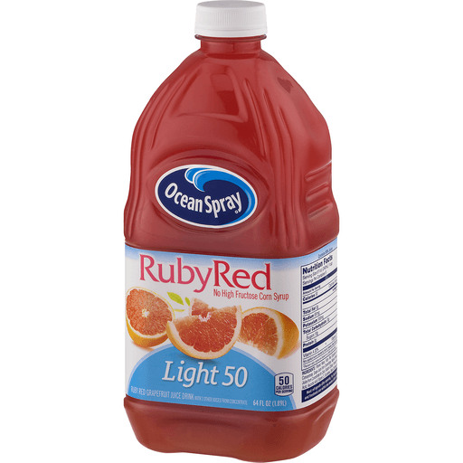 slide 7 of 8, Ocean Spray Light Ruby Red Grapefruit Juice, 64 fl oz