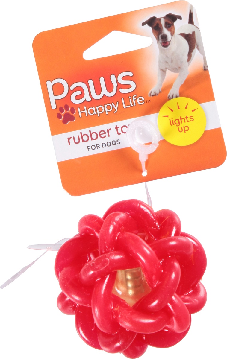 slide 7 of 9, Paws Happy Life Happy Life Rubber Toy Lights Up, 1 ct