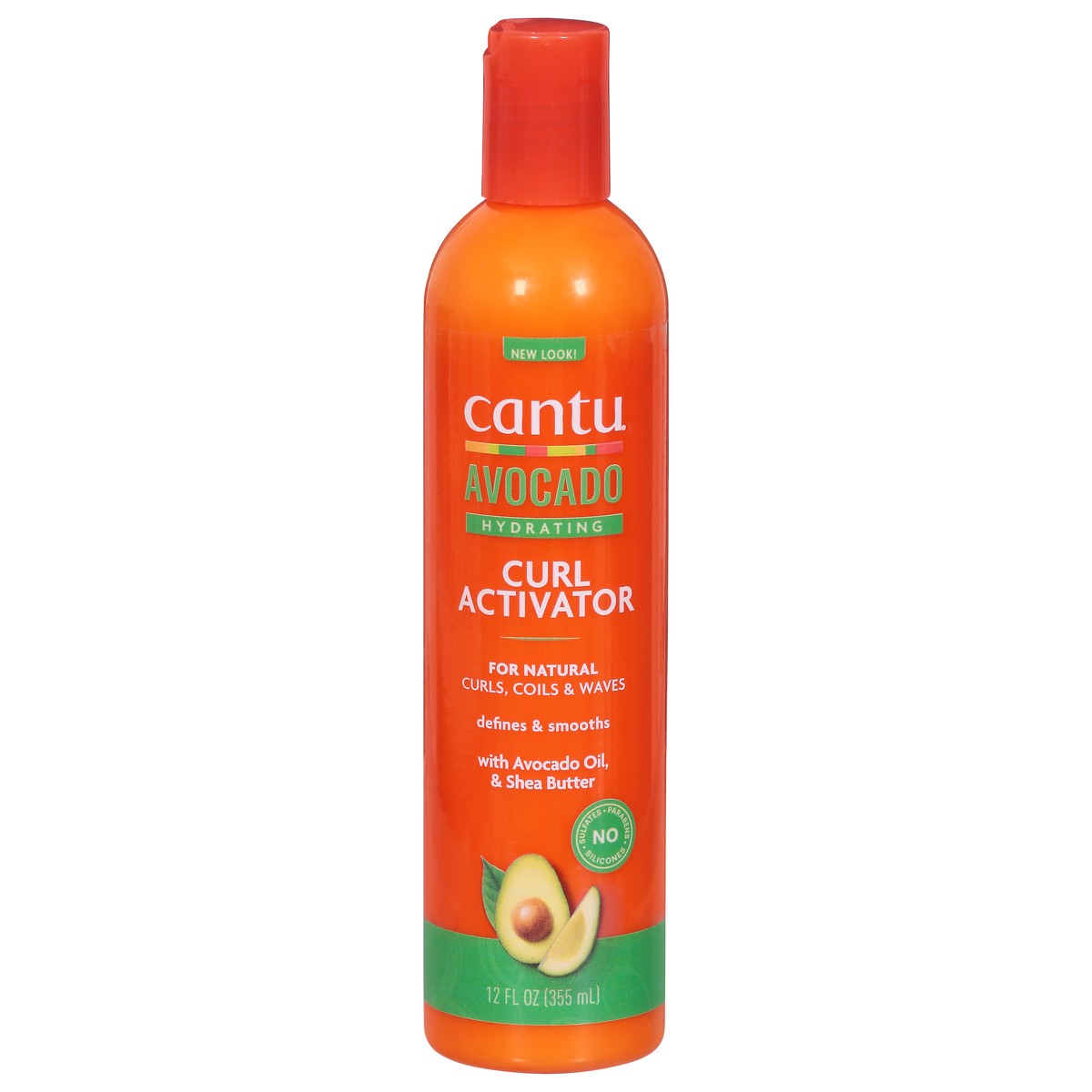 slide 1 of 9, Cantu Silicone-Free Avocado Hydrating Curl Activator Cream, 12 fl oz