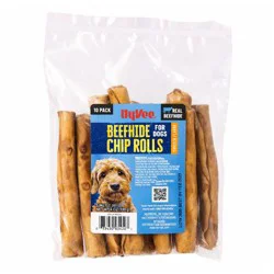 Hy-Vee Beefhide Chip Rolls For Dogs, Chicken Flavor