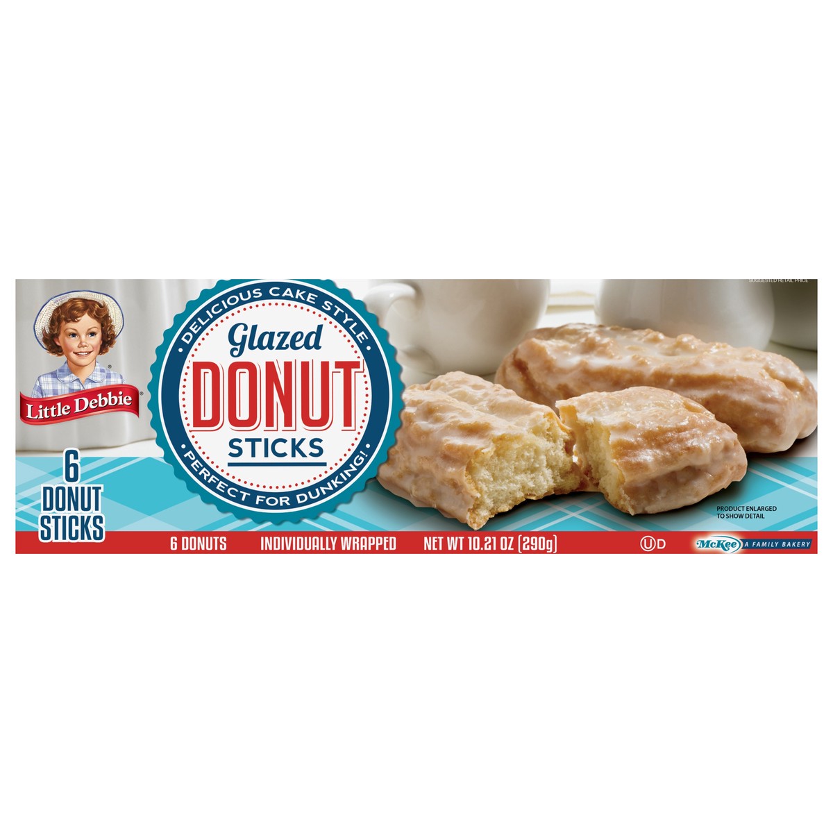 slide 1 of 7, Little Debbie Snack Cakes, Little Debbie Family Pack Donut Sticks, 6 ct