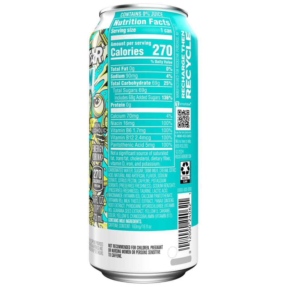 slide 5 of 5, Rockstar Boom Pina Colada 16fz - 16 FZ, 16 fl oz
