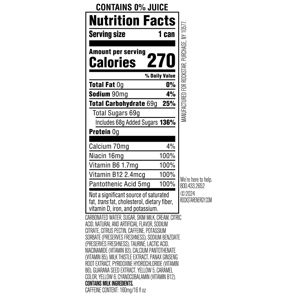 slide 4 of 5, Rockstar Boom Pina Colada 16fz - 16 FZ, 16 fl oz