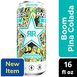 Rockstar Boom Non-Alcoholic Piña Colada Energy Drink 16 fl oz