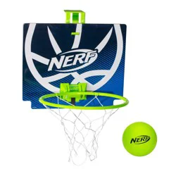 Nerf Nerfoop Mini Over the Door Basketball Hoop Set - Green