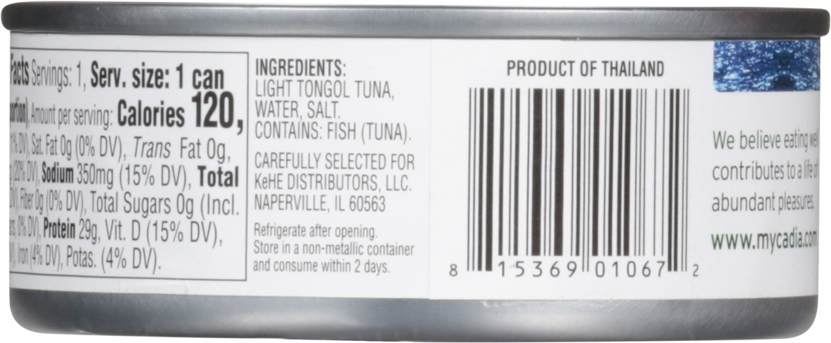 slide 6 of 12, Cadia Light Chunk Tongol Tuna 5 oz, 5 oz