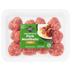 First Street Italian Pork Meatballs