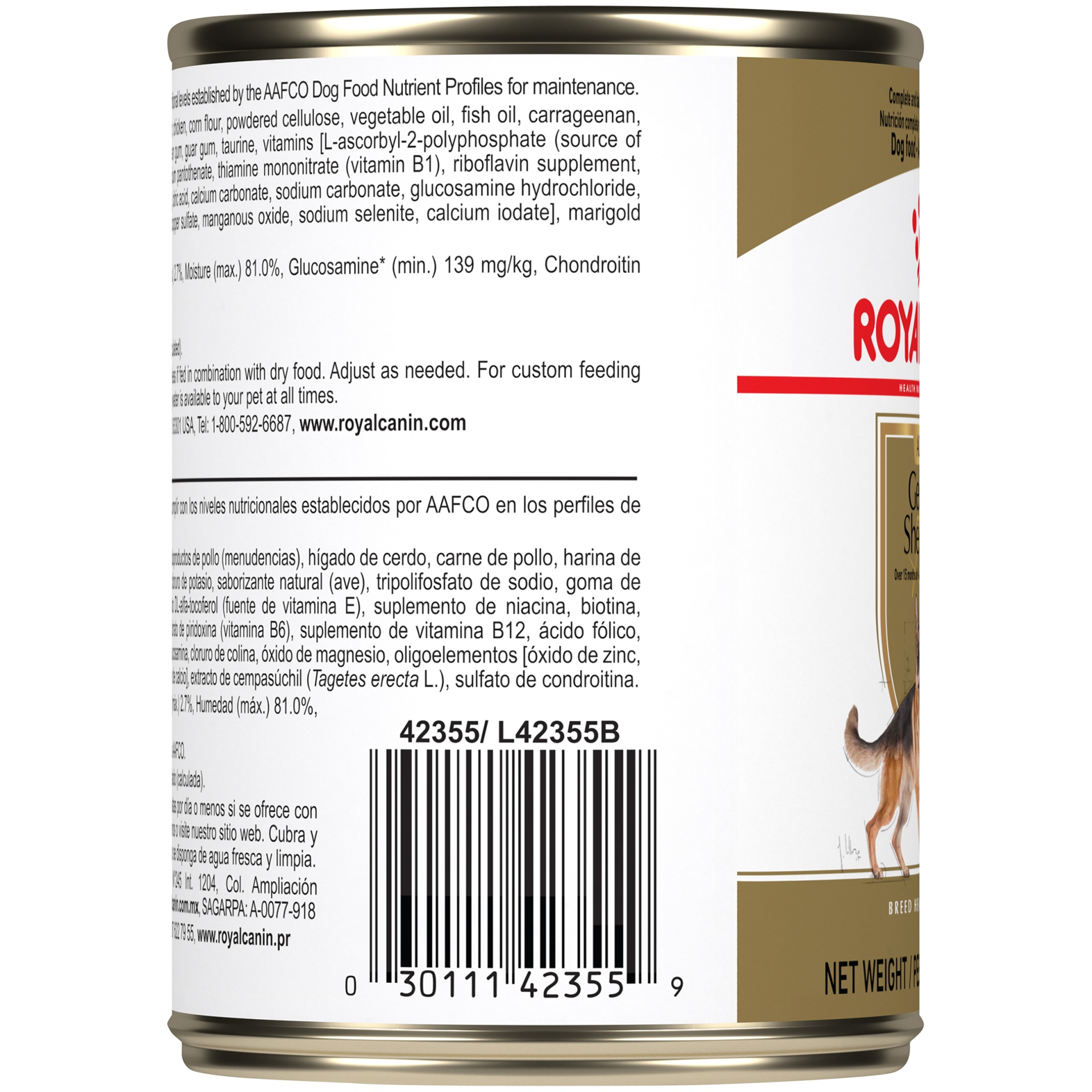 slide 4 of 9, Royal Canin Adult German Shepherd Dog Food, 13.5 oz