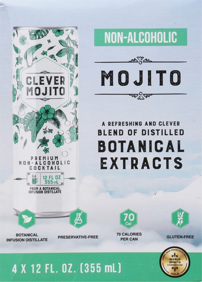 slide 2 of 9, Clever Non Alcoholic Mojito, 4 ct; 12 fl oz
