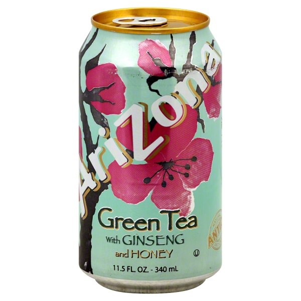 slide 1 of 1, AriZona Green Tea, With Ginseng And Honey - 11.5 oz, 11.5 oz