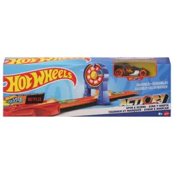 Hot Wheels Spin & Score Toy Playset With Car