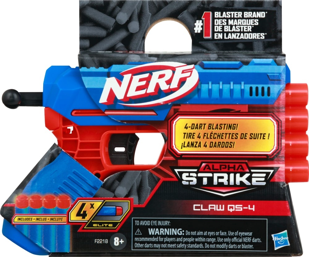 Nerf Alpha Strike Claw Qs-4 Blaster 1 ct | Shipt