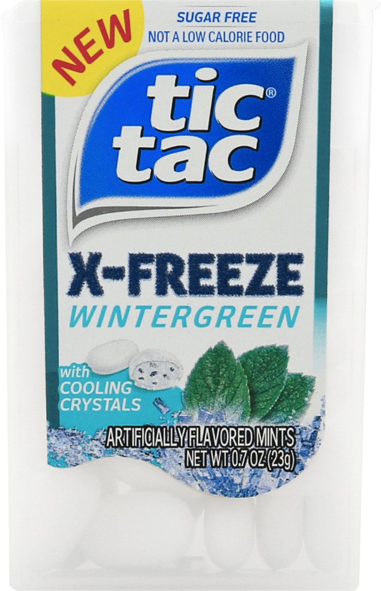 slide 6 of 9, Tic Tac X-Freeze Sugar Free with Cooling Crystals Wintergreen Mints 0.7 oz, 0.7 oz