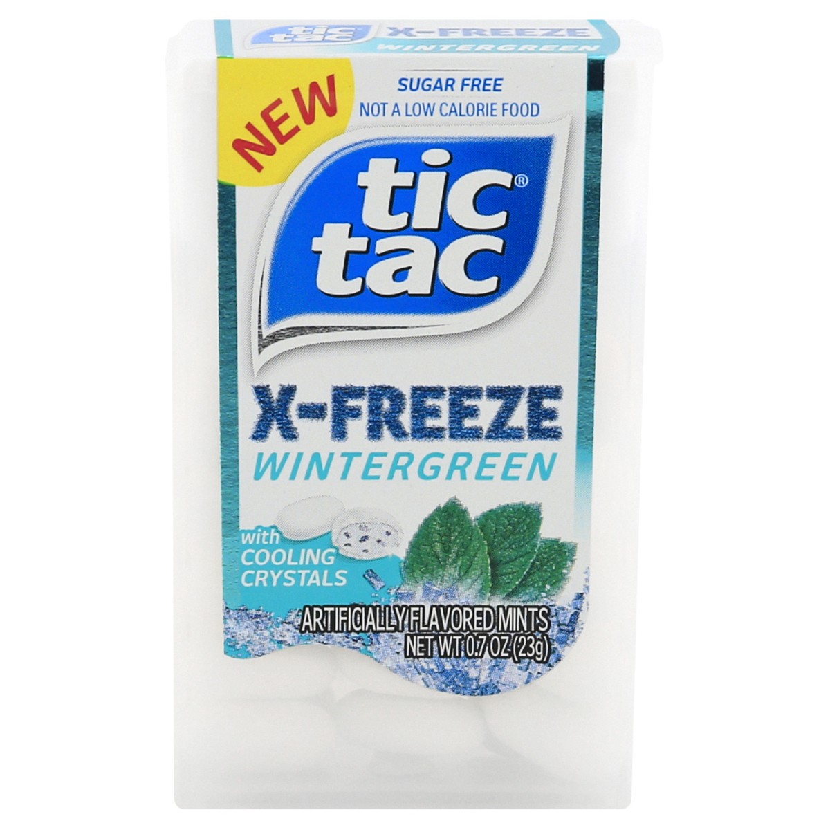 slide 1 of 9, Tic Tac X-Freeze Sugar Free with Cooling Crystals Wintergreen Mints 0.7 oz, 0.7 oz