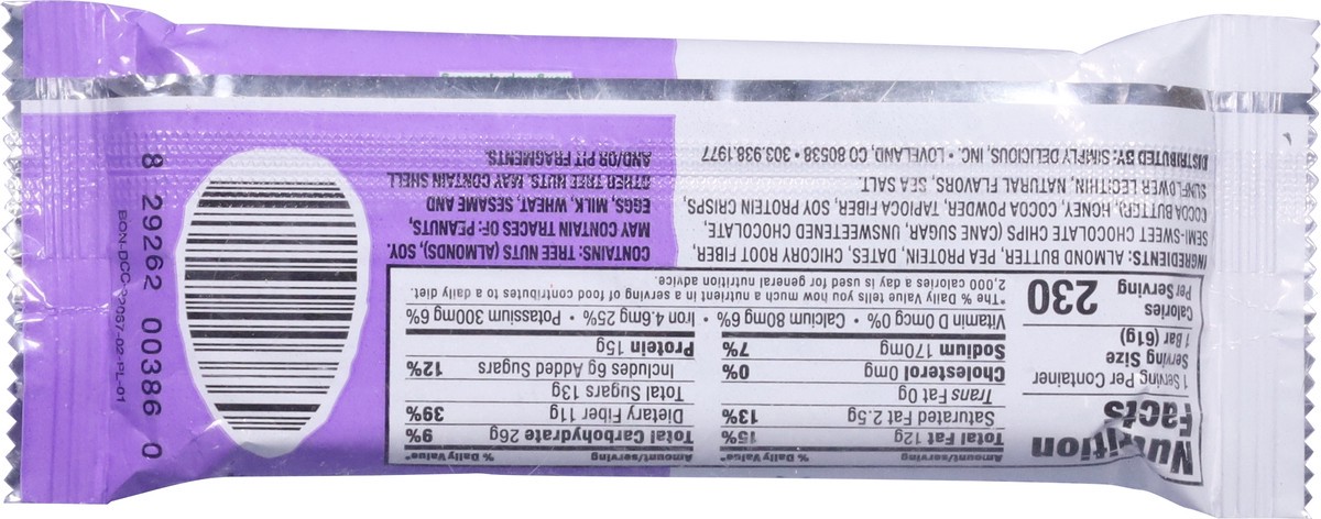 slide 9 of 9, Bobo's Double Chocolate Almond Butter Protein Bar - 2.2 oz, 2.2 oz
