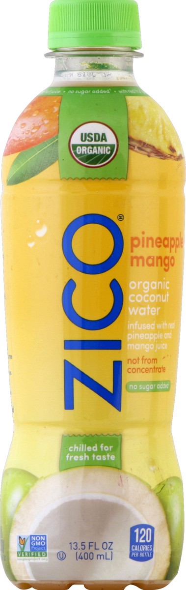 slide 4 of 4, Zico Coconut Water - Pineapple Mango, 13.5 fl oz