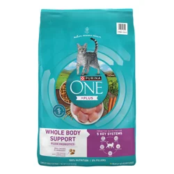 Purina One Plus Whole Body Support With Chicken Dry Cat Food - 22 Lb. Bag