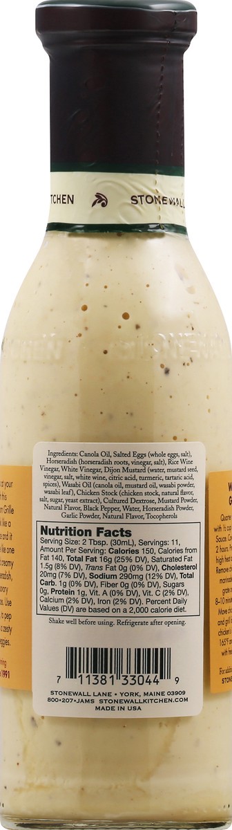 slide 2 of 12, Stonewall Kitchen Horseradish Peppercorn Grille Sauce 330 ml, 330 ml