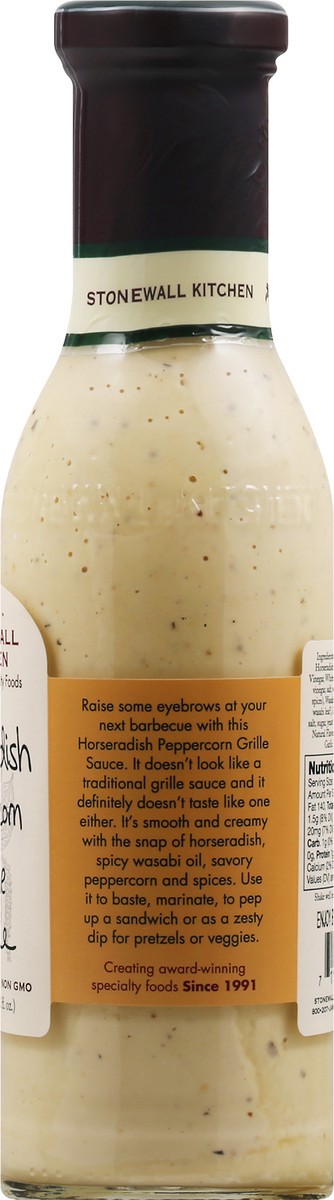 slide 4 of 12, Stonewall Kitchen Horseradish Peppercorn Grille Sauce 330 ml, 330 ml