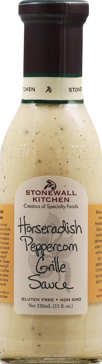 slide 12 of 12, Stonewall Kitchen Horseradish Peppercorn Grille Sauce 330 ml, 330 ml