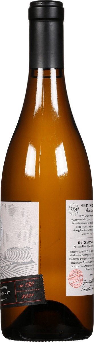 slide 6 of 10, 90+ Cellars Russian River Valley Sonoma County California Lot 130 Chardonnay 750 ml, 750 ml