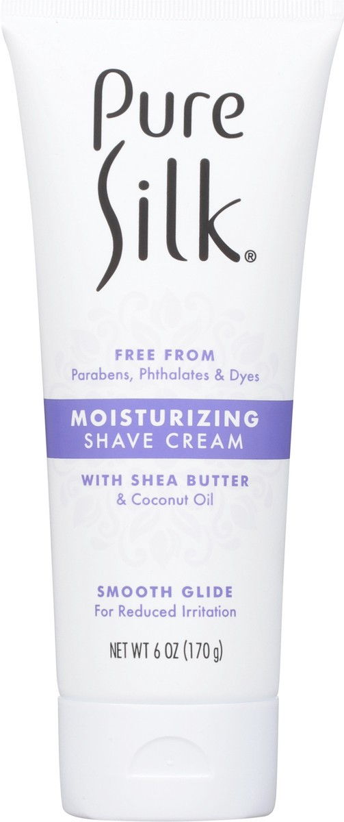 slide 2 of 9, Pure Silk Moisturizing Shave Cream 6 oz, 6 oz
